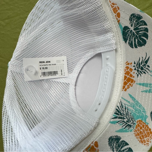 NWT Ron Jon Surf Shop Pineapple Tropical Print baseball Cap - Picture 5 of 8